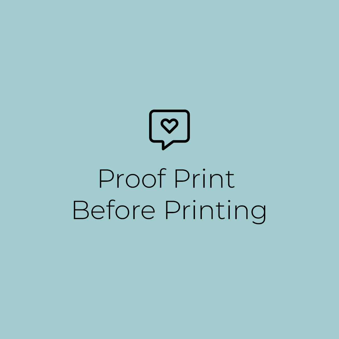 Proof Print Before Printing